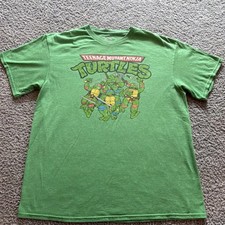 Teenage Mutant Ninja Turtles TMNT Graphic T Shirt Mens L Nickelodeon Classic