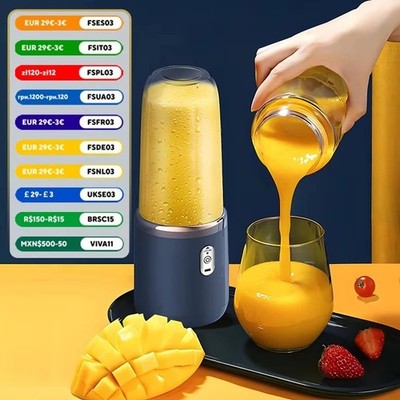Multifunktion Standmixer Smoothie Maker Zerkleinerer Mixer Milchshaker 400+400ml