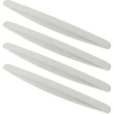 4 Pack Universal Car Bumper Protector Rubber, Anti-Collision Car 4 Pack White