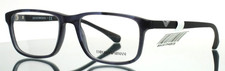 EMPORIO ARMANI EA3098 5549 Blue Mens Rectangle Full Rim Eyeglasses 53-18-140