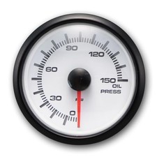 Mgs Series 52mm 2-116 Electrical Oil Pressure Gauge 0150 Psi White Dial