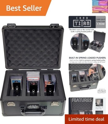 Vault Trading Card Storage Box - Lockable Sports Cards Hard Case