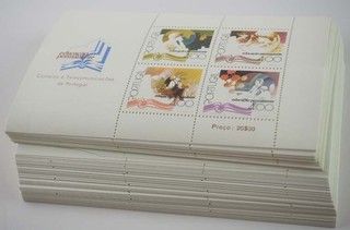 1977 Portugal; 200 souvenir sheets continuing education MNH/MNH sheets 21 ME 1100
