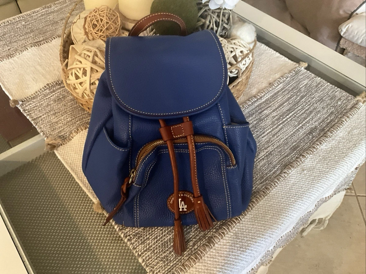 Dooney & Bourke Blue Logo Mini Leather Backpack Pod Monogram Handbag UK Dooney & Bourke Backpack Blue Bags & Handbags for Women for  main image 2