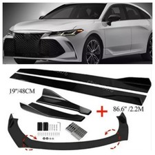 For Toyota Avalon Front Bumper Lip Splitter Side Skirts Rear Lip Black Us