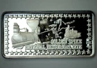 1973 Golden Spike Historic Site Silver Art Bar Hamilton Mint Wonders of America
