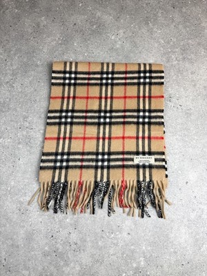 Burberry Kaschmir Nova Check Schal Beige Top Zustand