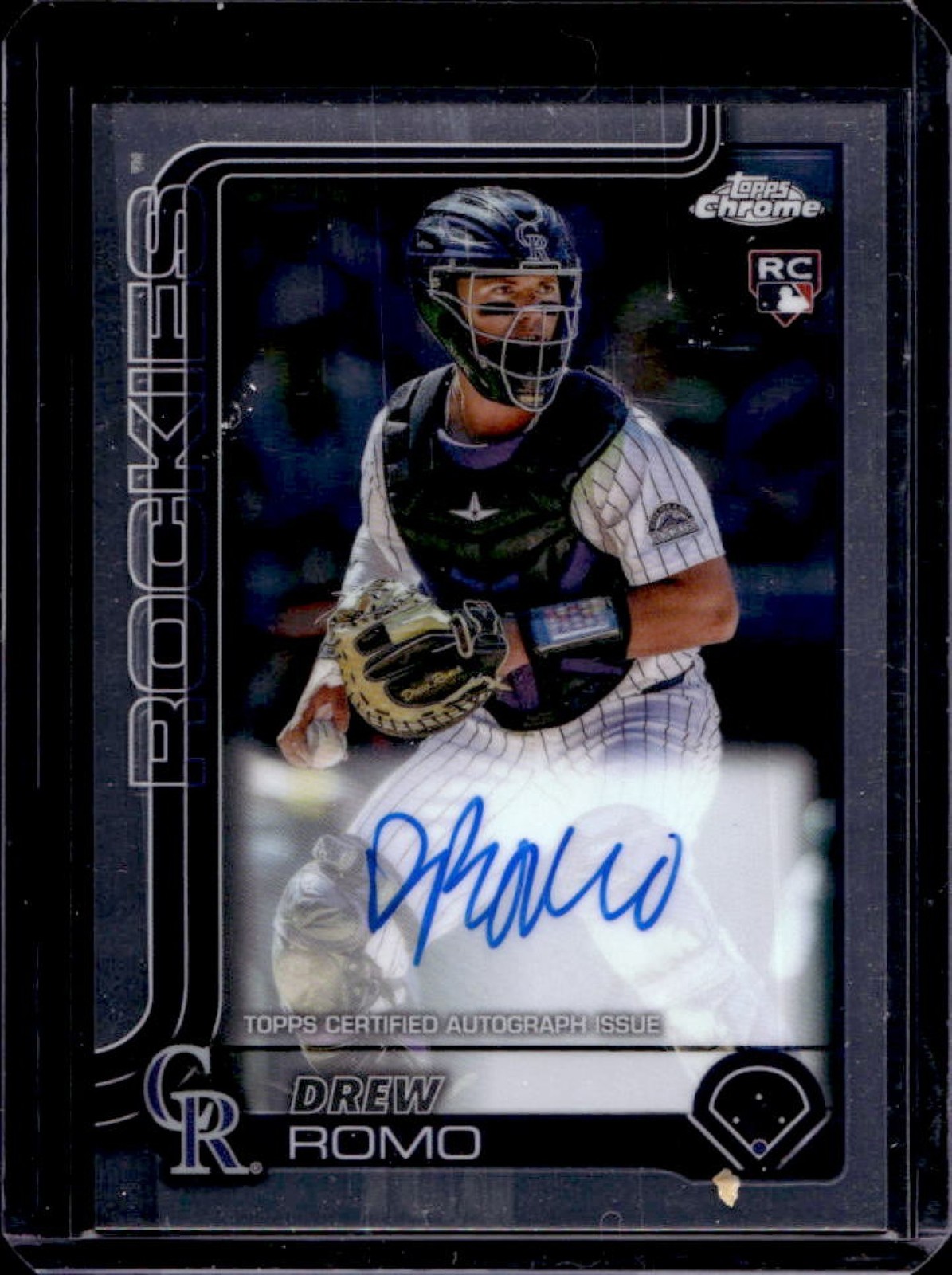 2025 Topps Chrome Drew Romo Rookie Auto RC Rookie #RA-DRR Rockies