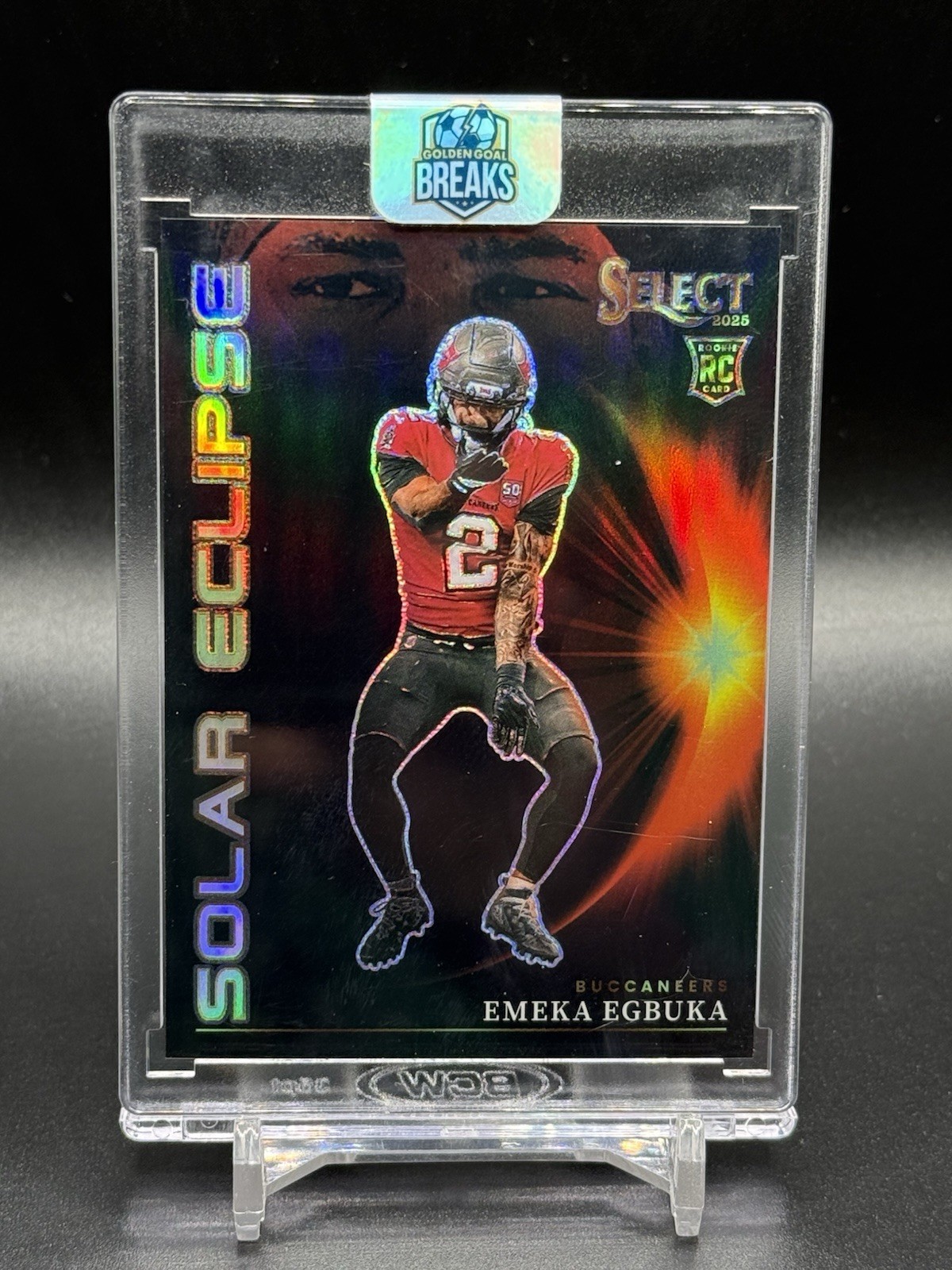Panini 2025 Panini Select Solar Eclipse Emeka Egbuka Rookie Prizm #2 Buccaneers