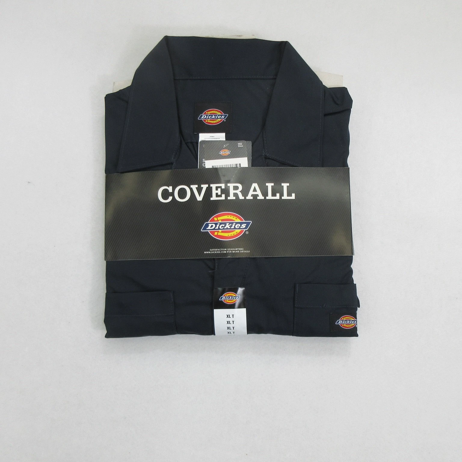 Dickies Coverall XL Tall Short Sleeve Workwear Stain Release Navy New - product detail image 1