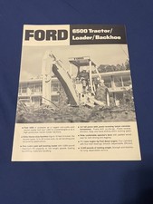 Ford Tractor 6500 Backhoe Loader Dealer Sales Brochure