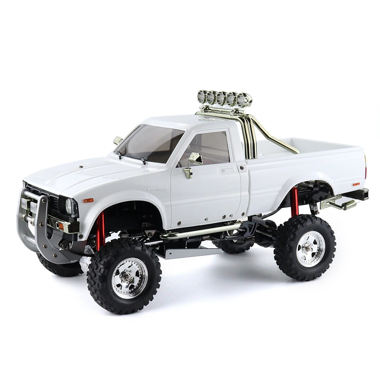 RC 1/10 TOYOTA PICK UP TRUCK 4X4 3-Speed  4WS  *WHITE*  -RTR-