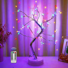 20  108 LED Sparkly Fairy Spirit Tree Lamp with Remote Control, DIY Bonsai Artif