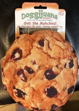 Doggijuana- Big chewy Choco Chip Cookie - Refillable Juananip Toy