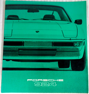 1978 Porsche 924 Premium 36 Page Brochure & 4 Page Technical Data Insert VG