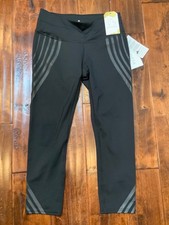 Athleta Black Gel Sonar Capri Leggings NWT 79, Size XS