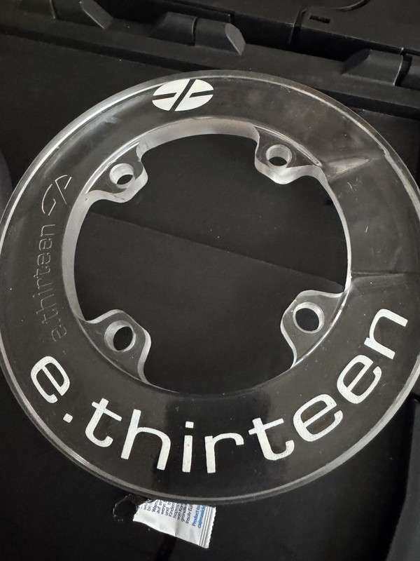 E Thirteen Supercharger Bashguard 104 Bcd. 40T Clear. Retro Dh.  E13
