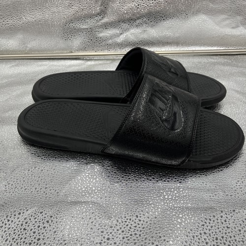 Nike Sandals Mens Size 16 Benassi JDI Slide Black Slip-On Open Toe 343880-001 - Picture 4 of 10