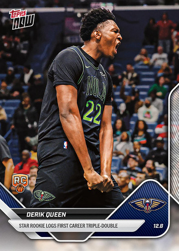 New Orleans Pelicans – Derik Queen - 2025-26 NBA Topps NOW® - Card 79 - PR: 2564