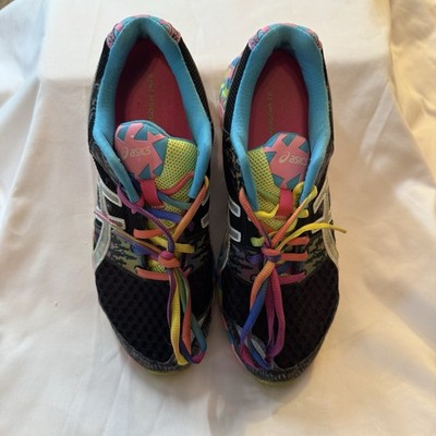 Asics GEL-Noosa Tri 8 Running Shoes Women's Size 9 Black Neon T356N