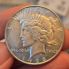 1928-S #2 Peace Silver Dollar AU semi key date lcpa