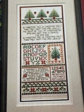 O Tannenbaum Christmas Sampler Counted Cross Stitch Pattern Magazine Pages