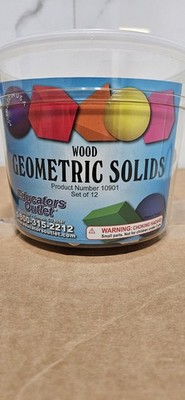 GeoModel Solids,Complete Wood,Set Of 12, NEW