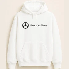 Mercedes-Benz Pullover Featuring Iconic Emblem And Brand Font Unisex Hoodie