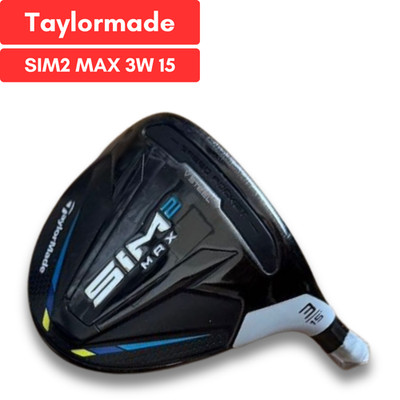 TaylorMade SIM2 MAX 3W 15 Fairwayholz Kopf nur Rechtshand GEBRAUCHT D3063