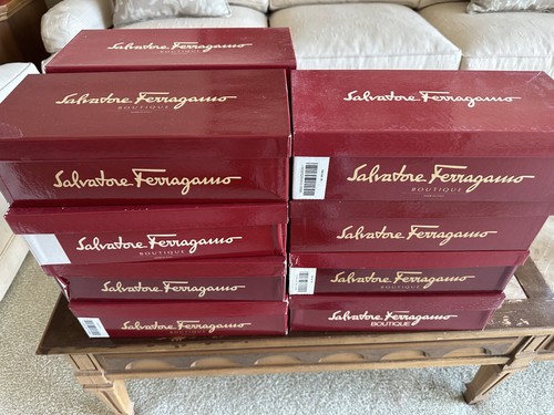Vintage Salvatore Ferragamo Size 8AA Narrow Shoe Lot – 10 pairs designer loafers