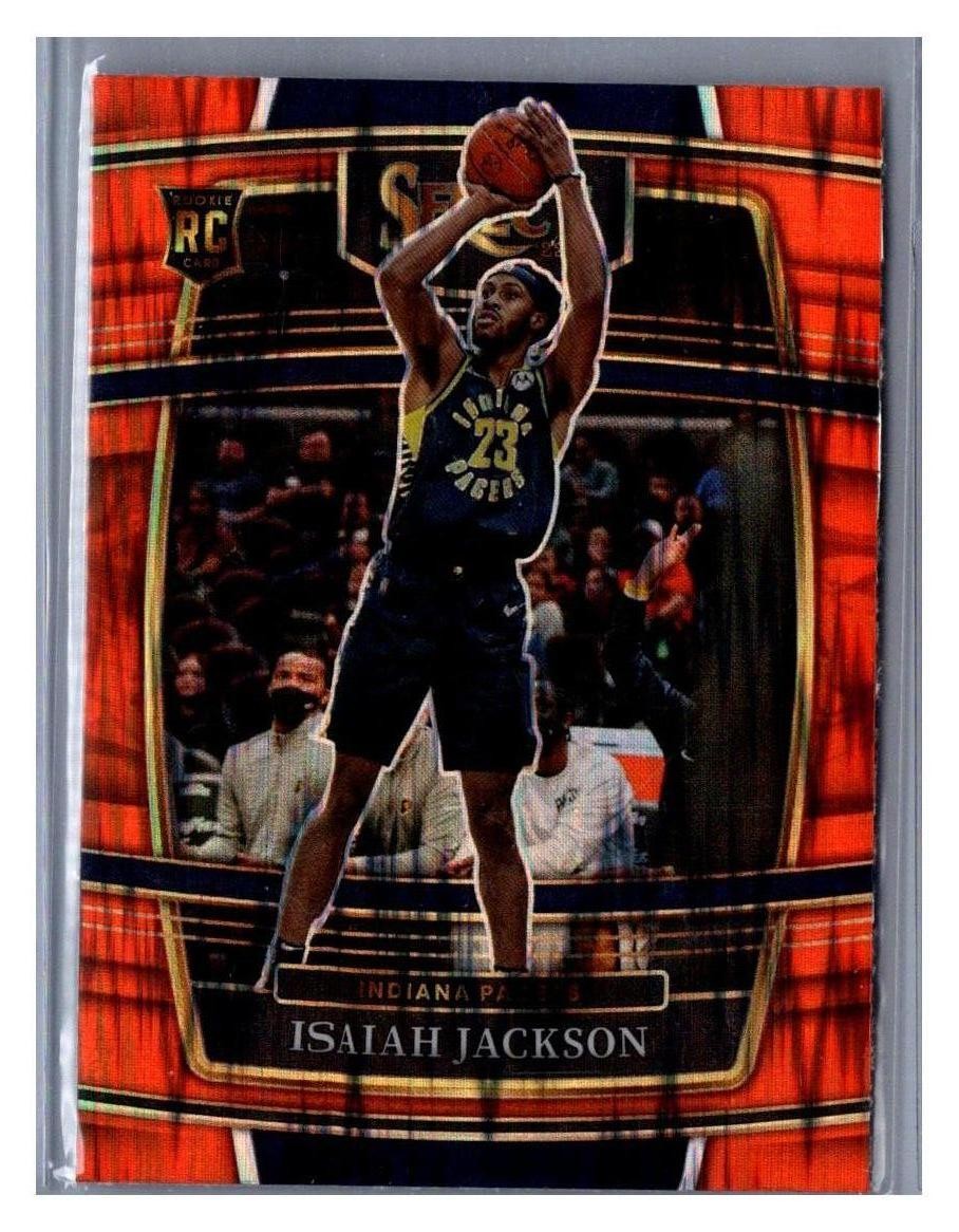 2021-22 Panini Select #55 Isaiah Jackson Orange Flash Prizms