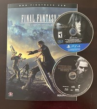 PS4 Final Fantasy XV Complete Official Guide Piggyback W/ Poster  Deluxe Game