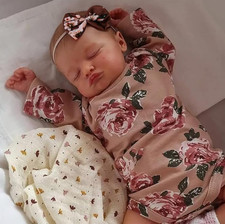 20 Inch Reborn Baby Girl Doll Lifelike Weighted Soft Body Vinyl Newborn Set