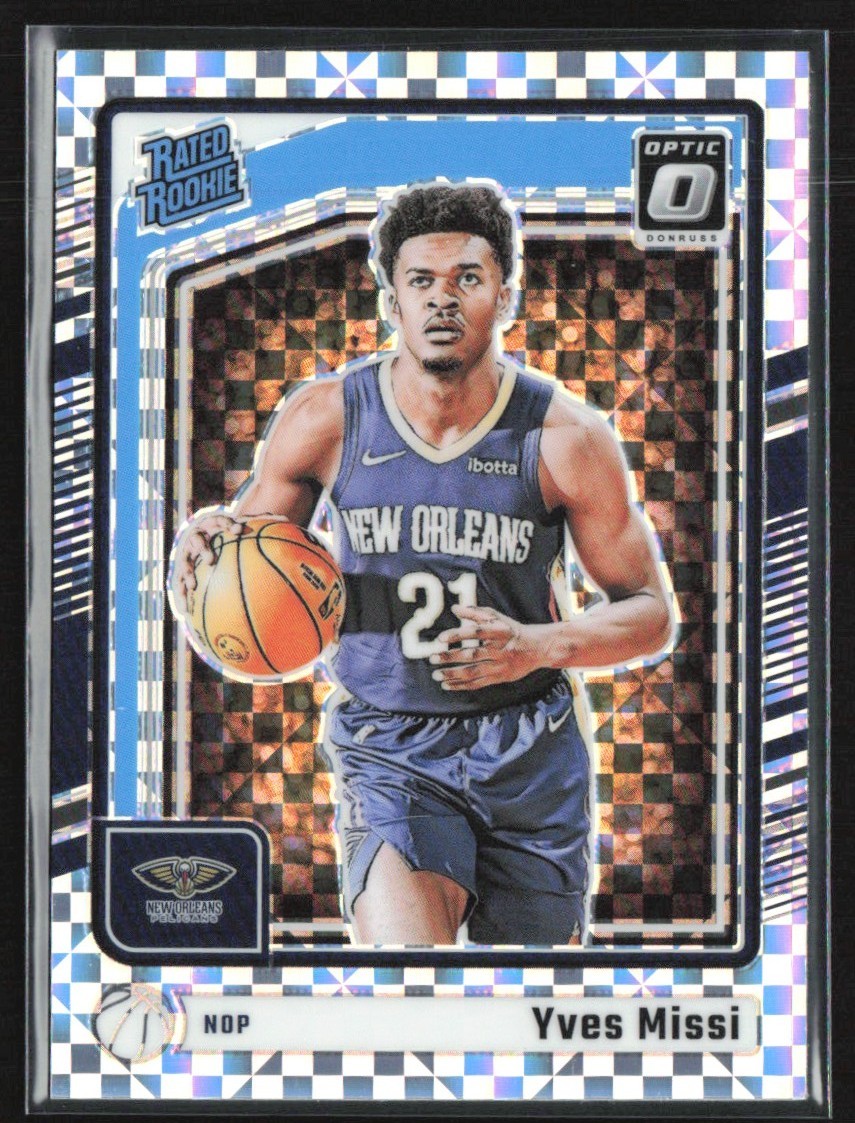 Yves Missi 2024-25 Donruss Optic Checkerboard RC #265 New Orleans Pelicans