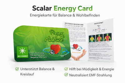 2 x Scalar Energy Card   Kompakte Energiekarte für Balance & Wohlbefinden