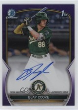 2023 Bowman Chrome Prospect Purple Refractor 1/250 Bjay Cooke #CPA-BCE Auto 0c6