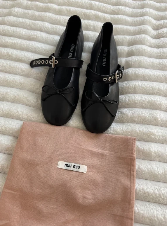 Buckle Ballet Miu Miu Flats for Women for sale | eBay