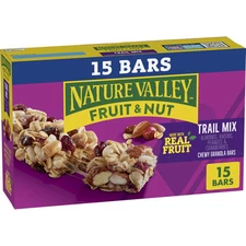 Nature Valley Chewy Granola Bars Trail Mix 15 Count Almonds Nuts Fruit Oats