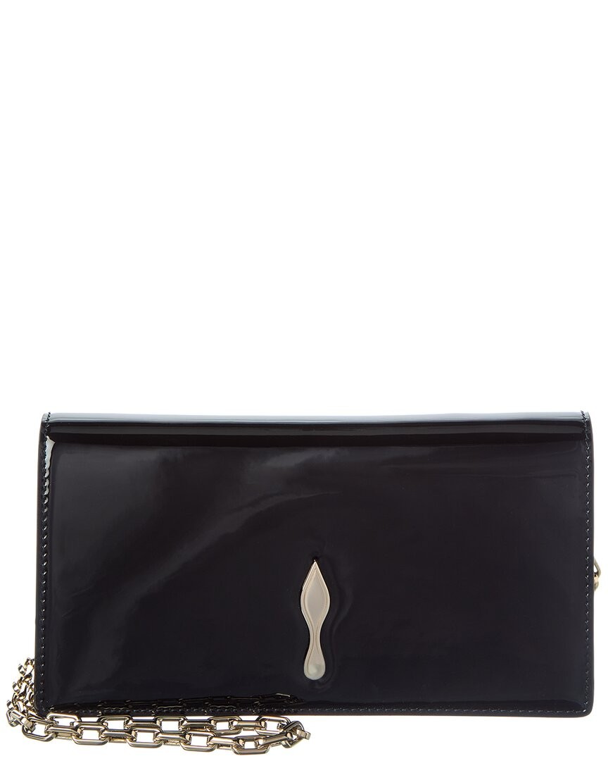 Christian Louboutin Bettina Patent Clutch Womens Black 178090₽