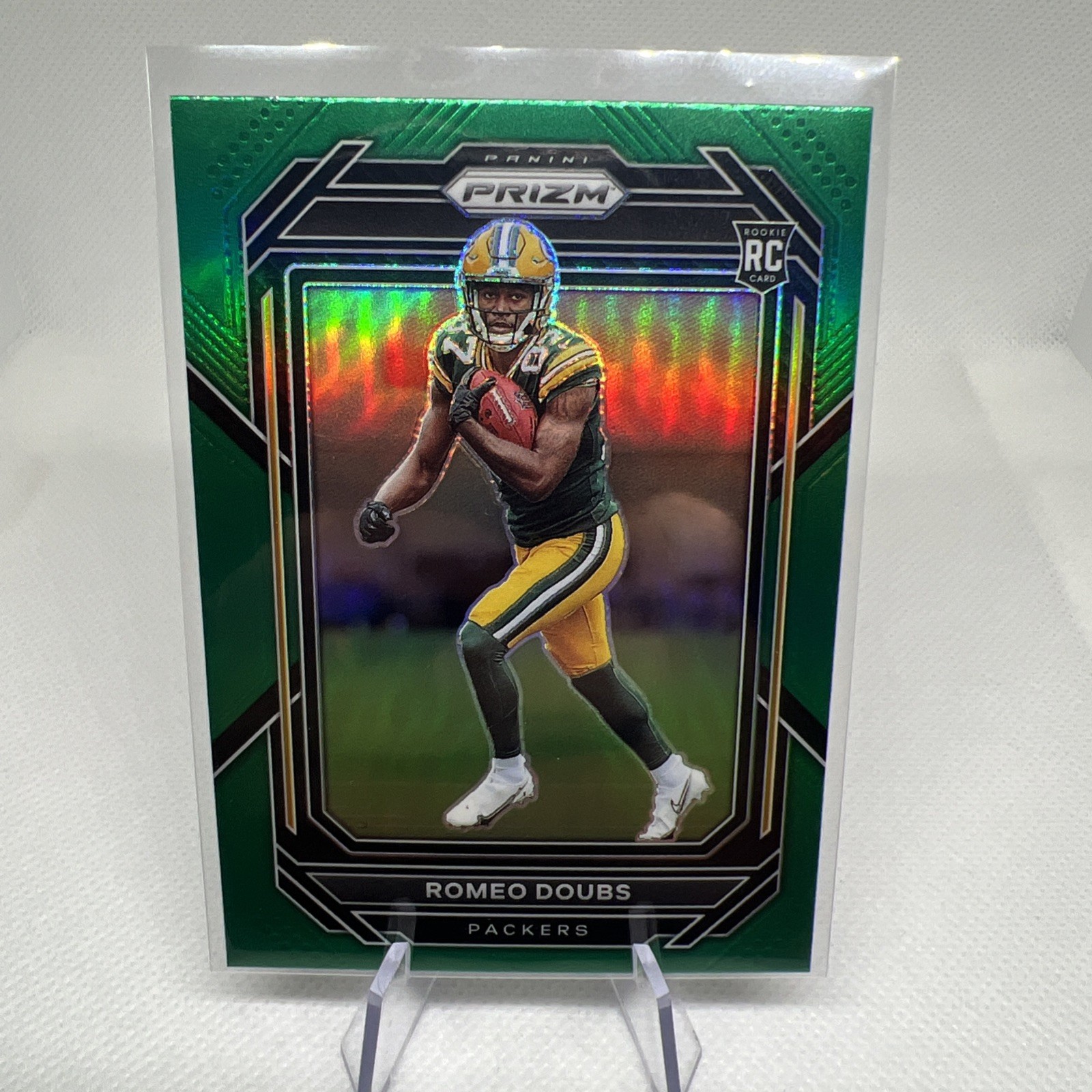 2022 Prizm Romeo Doubs RC Green Rookie #337 Packers