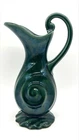 Vintage Hull Pottery F480 Teal Blue Art Pottery Ewer Pitcher USA Mid Century