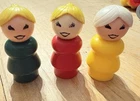 Vintage Fisher Price Little People Toy Figures set of 8 Pretend Play-