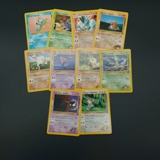 Lotto 10 Carte Pokémon Gym Challenge Inglese (1999-2000 Nintendo Wizards)