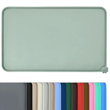 Cat Dog Food Mat for Pet Feeding Bowl Floors Waterproof Non Slip, Silicone Pet B