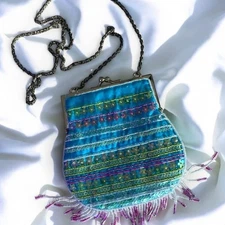 Vintage Olga Berg Beaded shoulder bag