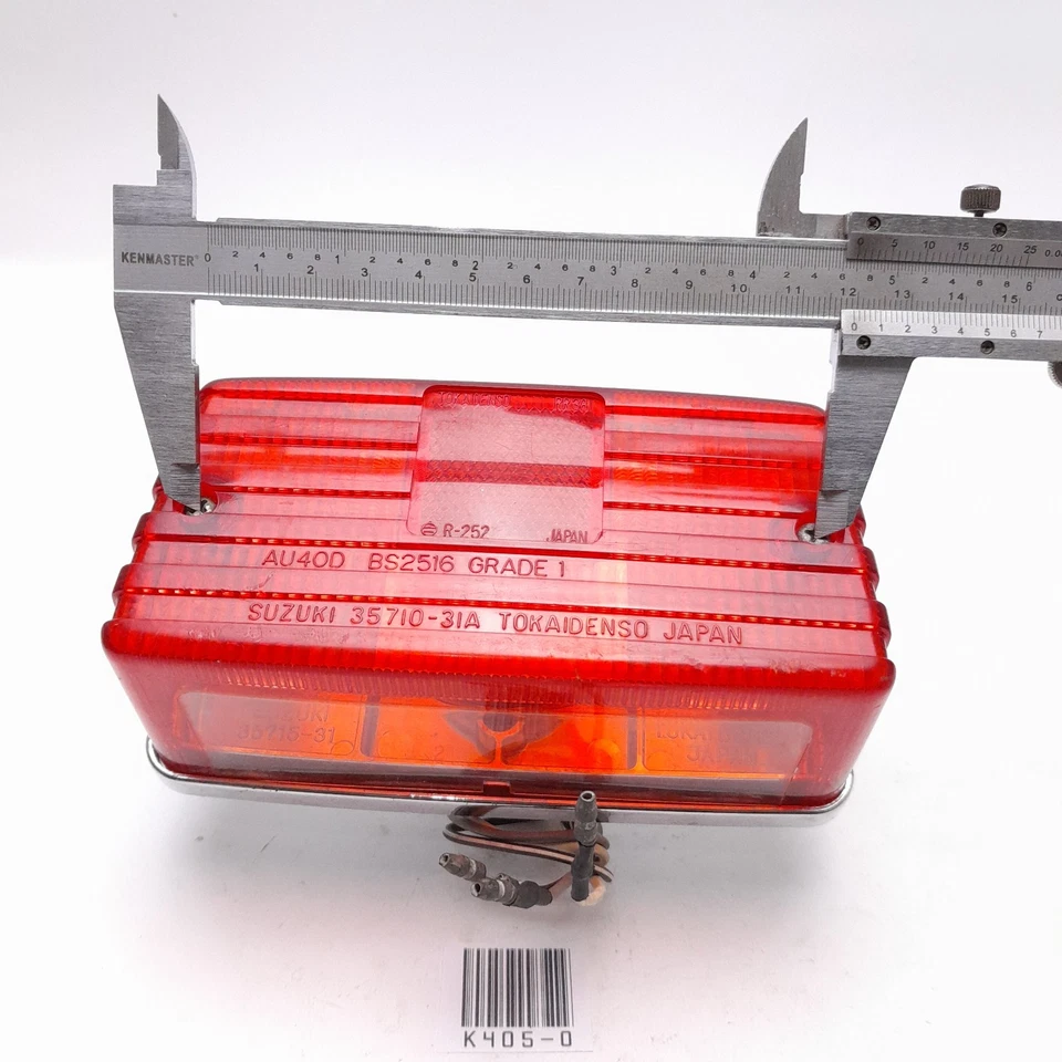 Luz trasera luz trasera puede adaptarse a Suzuki FR80 A100 GP100 GP125 GS125 NOS Foto 4 de 4