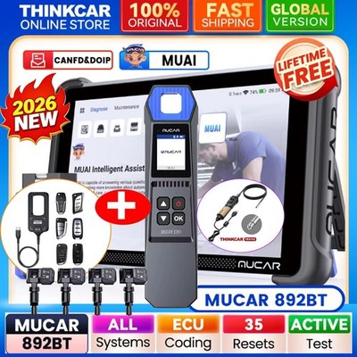 MUCAR 892BT TPMS KEY Programmer Automotive Diagnostic Tool OBD2 Scanner 35+Reset