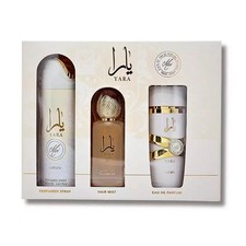 Lattafa Yara Moi 3pcs Set 100mlEDP 50mlHair Mist 200mlSpray NIB Free Shipping.
