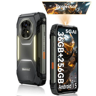 Blackview XPLORE 2 Projector 5G Rugged Smartphone 36GB+256GB 6.73'' 3.2K 20000mAh