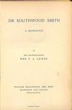 Dr Southwood Smith: A Retrospect